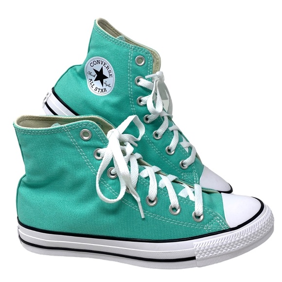 Converse Shoes - Converse Ctas High Top Women's Shoes Canvas Green Sneakers Skateboarding A03796F